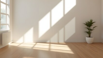 Obraz premium empty room with a window