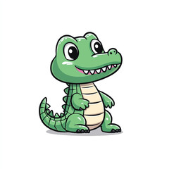 Naklejka premium a cute Crocodile
