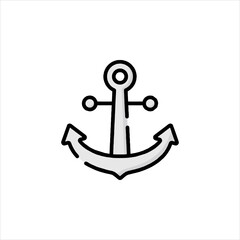 anchor on white background