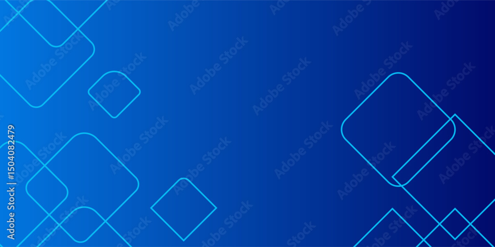Poster modern blue background for presentation design with abstract geometrics shapes decoration. vector il
