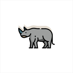 rhino vector illustration