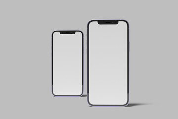 smartphone 12 mini blank mockup