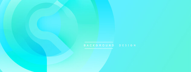 Abstract turquoise gradients form flowing shapes. Minimalist design with text background, design. Clean aesthetic, modern feel.