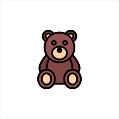 teddy bear vector illustration