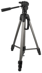 Professional aluminum tripod with sliding sections and mount