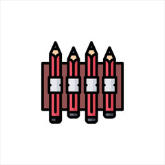 vector illustration of a red church