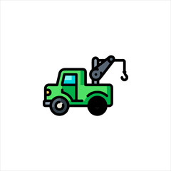 toy truck isolated on white