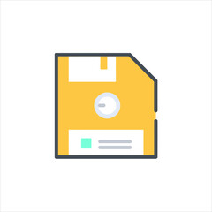 floppy disk icon vector illustration