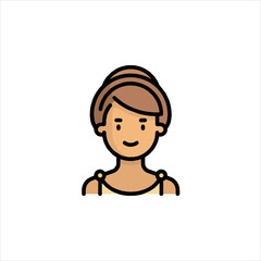 vector illustration of a girl