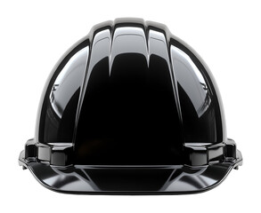 Fototapeta premium Black construction helmet , isolated on transparent background, png