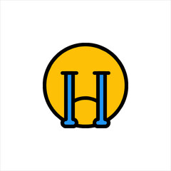 golden font symbol
