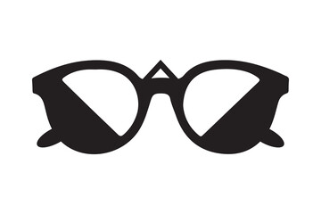 Sunglass silhouette art vector on white background