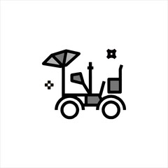 tractor icon vector