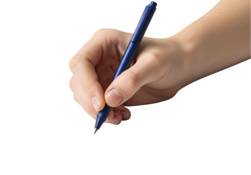 Handwriting Closeup of a Hand Writing with Pen