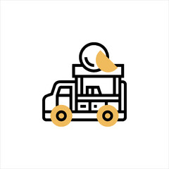 tractor icon on white background