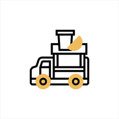 tractor vector icon