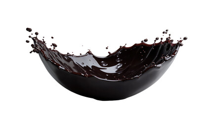 Fototapeta premium Liquid chocolate splashing, Chocolate or Cocoa splash, Chocolate day, 7 july