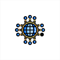 abstract globe design