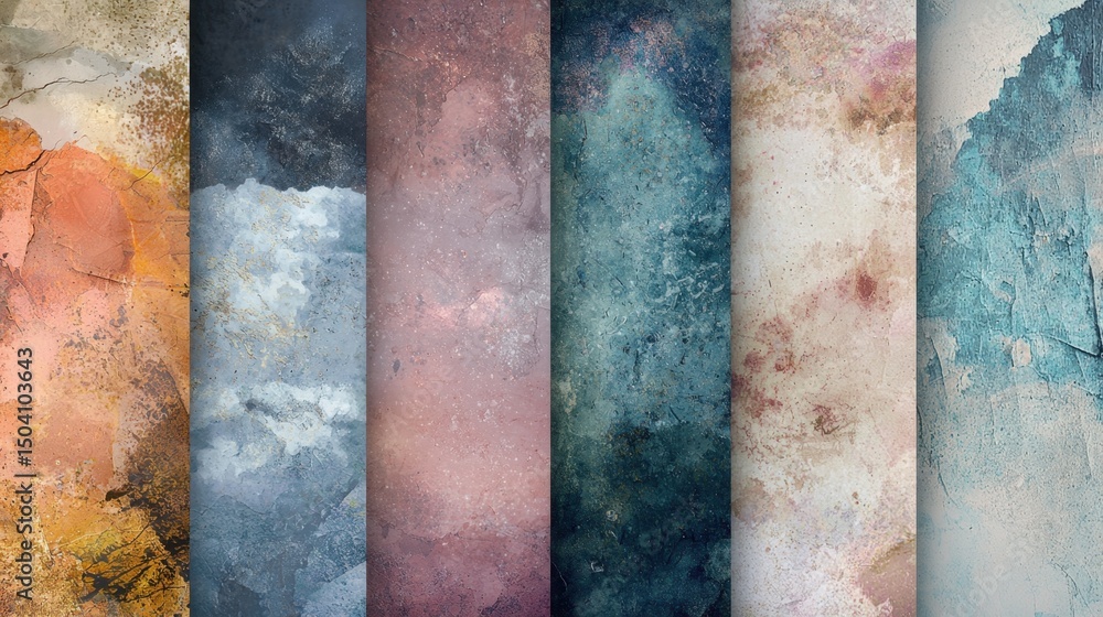 Poster vibrant backdrop of textured designs showcasing a blend of colors and patterns ideal for creative pr