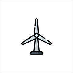 wind turbine in the wind