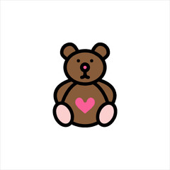 teddy bear with heart