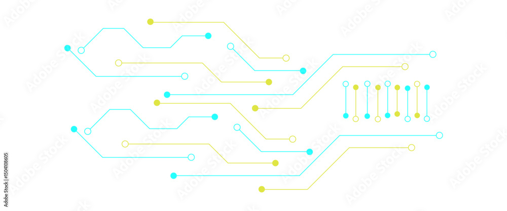 Poster set of printed circuit board. abstract futuristic circuit board. hi tech digital circuit board. futu