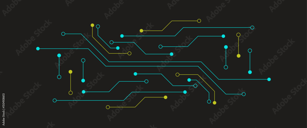 Poster printed circuit board. abstract futuristic circuit board. hi tech digital circuit board. futuristic 