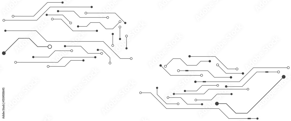 Poster set of printed circuit board. abstract futuristic circuit board. hi tech digital circuit board. futu