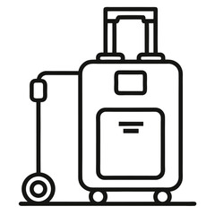 vector illustration of a suitcase
