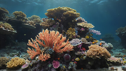 Obraz premium coral reef and fish