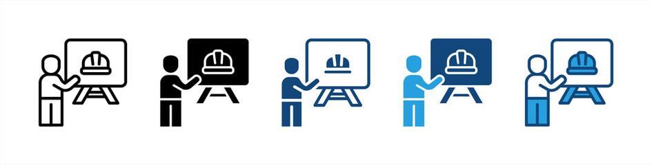 Obraz premium Training icon sheet multiple style collection