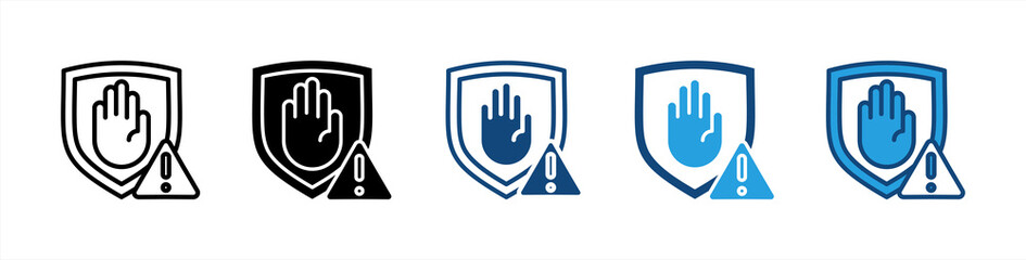 Prevention icon sheet multiple style collection