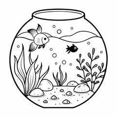aquarium with fish