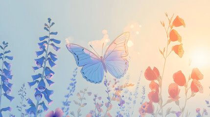 butterfly, insect, nature, flower, beauty, wing, spring, fly, summer, colorful, animal, vector, illustration, flying, orange, black, macro, wings, bright, yellow, floral, design, pink, collection, col
