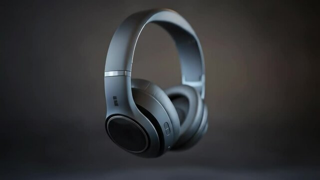 Over-ear headphones sit against a neutral background in the studio