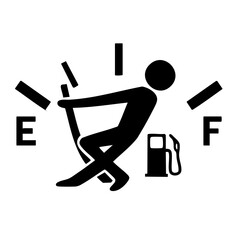 Gas Gauge Vector SVG Clipart illustration