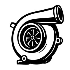Car Turbocharger Vector SVG Clipart illustration