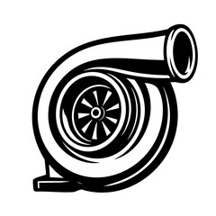Car Turbo Charger Vector SVG Clipart illustration