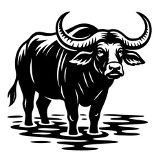 Buffalo Vector SVG Clipart