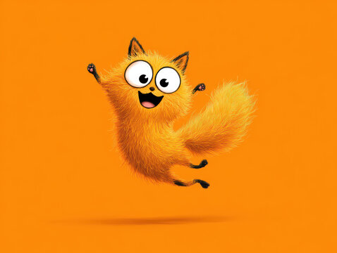 Cute cartoon style cat 