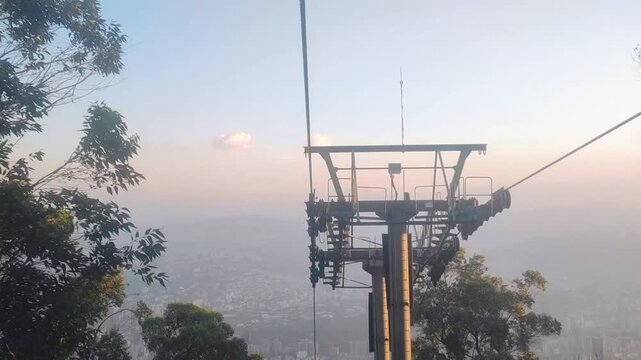 Cable car view of Caracas, Venezuela