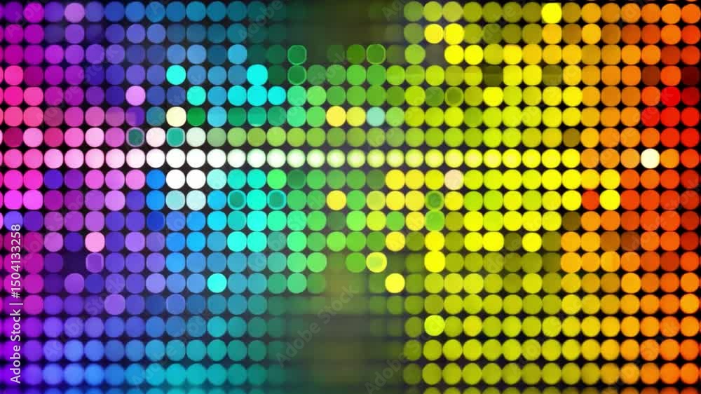 Poster vibrant and colorful abstract background with gradient circular bokeh lights, creating energetic des