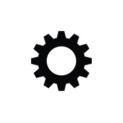 gear icon on white background