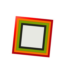 wooden frame isolated on white