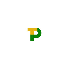Obraz premium Initials Letter PT Logo