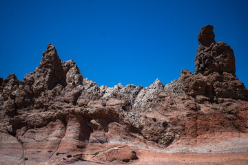 red rocks and blue sky