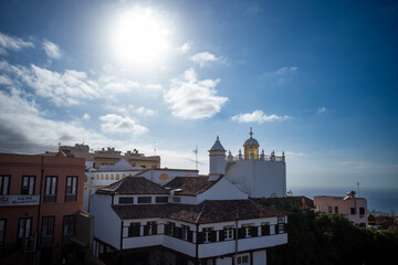 Panoramin view on the city on tenerife spain