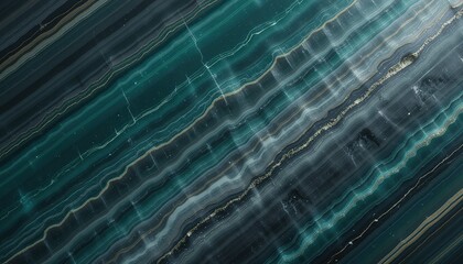Deep Teal and Gold Veined Marble Texture