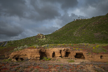 Ruins and the caves