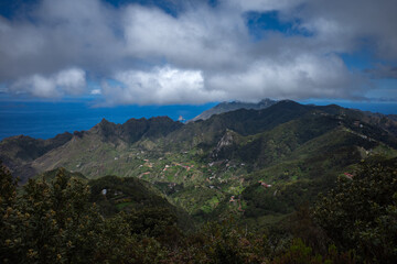 clouds over the mountains